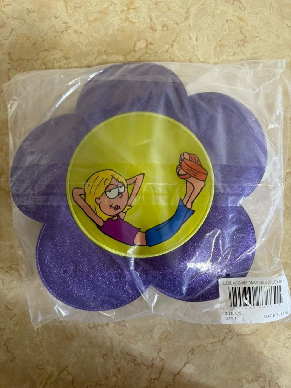 Cakeworthy Lizzie McGuire Purple Daisy Crossbody Bag